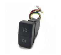 JASMKLX 1PC Auto HA CONDOTTO LA Luce BSM DRL Radar di Parcheggio Potenza Fendinebbia Interruttore Doppio Tasto di Chiave Misura for Honda CRV Odyssey Civic Fit 2008-2013(Front rear fog light)