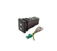 JASMKLX 1pc Doppio Interruttore A Chiave Doppio Interruttore Fendinebbia Chiusura Centralizzata LED Blocco Differenziale Faro Interruttore Pulsante Misura for Mitsubishi L200 15-18(Central lock)