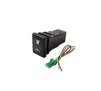 JASMKLX 1pc Doppio Interruttore A Chiave Doppio Interruttore Fendinebbia Chiusura Centralizzata LED Blocco Differenziale Faro Interruttore Pulsante Misura for Mitsubishi L200 15-18(Radar DRL)