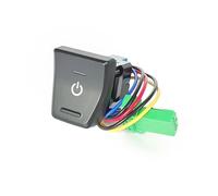 JASMKLX 1Pc Interni LED Anteriore Della Luce di Nebbia Specchietto retrovisore Riscaldamento Push Button Interruttore Della Fotocamera Misura for Toyota RAV4 Rav4 5th XA50 2019 2020(Power)