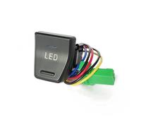 JASMKLX 1Pc Interni LED Anteriore della Luce di Nebbia Specchietto retrovisore Riscaldamento Push Button Interruttore della Fotocamera Misura for Toyota RAV4 Rav4 5th XA50 2019 2020(LED)
