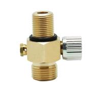 JASMKLX Adattatore for gonfiaggio Serbatoio for valvola on/off Filetto M18x1,5 Uscita Filetto W21,8-14 Adatto for acquari