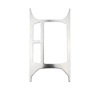 JASMKLX Auto Styling Console Centrale Anteriore Portabicchieri Acqua Pannello Copertura Trim 1PC Adatto for Volkswagen T-ROC T ROC 2018-2022 Accessori(Stainless Silver)