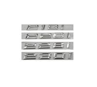 JASMKLX Chrome Argento ABS Numero Lettere Parola Bagagliaio di Un'auto Badge Emblem Emblemi Fit for BMW Serie 2 216i 218i 220i 228i 230i 250i 270i(220i)