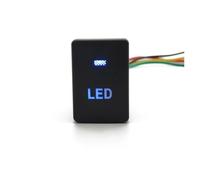 JASMKLX Luce LED Blu DRL Accensione Specchietto retrovisore Pulsante Riscaldamento Interruttore fendinebbia Anteriore Posteriore Adatto for Toyota Camry Prius Corolla Prado(LED)