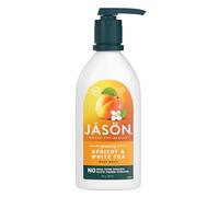 Jason, bagnoschiuma Natural Cosmetics all’albicocca, 887 ml (etichetta in inglese)