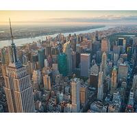 Jason Hawkes Manhattan Morning 60 x 80 cm Stampa su Tela, Multicolore