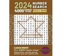 Jason Stan 2024 Large Print Number Search Puzzle for Adult, Teens an (Tascabile)