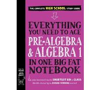 Jason Wang Work Everything You Need to Ace Pre-Algebra and Algebra I (Tascabile)