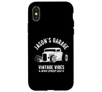 Jason's Garage Hotrod Classic Car Design personalizzato Custodia per iPhone X/XS
