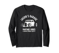Jason's Garage Hotrod Classic Car Design personalizzato Maglia a Manica