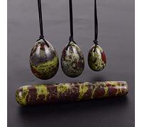 Jasper Egg Wand Natural Stone Crystal Ball Massaggiatore for esercizi, 40x25 mm ZoCzkgzd (Color : 4 Pcs No Box)