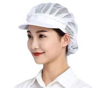 Jaspfct 1 pz/4 cappelli da cuoco da cucina-panettiere da cucina retine per capelli cappelli da cucina per adulti, Whitenet, Taglia unica