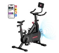 JASPORT C3 Cyclette Cyclette, silenziosa per interni, con resistenza magnetica, display a LED, allenamento cardio, portata fino a 120 kg, app con corsi di allenamento video su richiesta