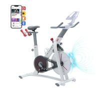 JASPORT S3 Cyclette da Casa - Bici da fitness silenziosa con freno magnetico e trasmissione a cinghia, ideale per l’allenamento cardio quotidiano in palestra domestica