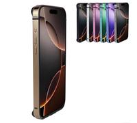 JASUBAI Frame Metal Bumper Protection Frame Slim Hard Case Cover for iPhone 16 Pro Max, Armors Metal Frame with Soft Inner Bumper, Raised Edge Protection Phone Case (for iPhone 16ProMax, Gold)