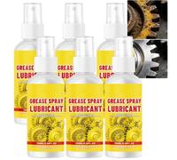 JASUBAI Spray lubrificante antiruggine e smacchiatore per Metalli, Olio penetrante ad Azione Rapida per bulloni, Cerniere e Utensili arrugginiti, lubrificante Multiuso antiruggine per Auto (6pcs)