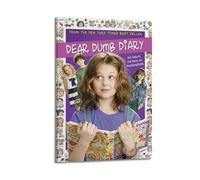 JASURYWO I R I Dear Dumb Diary, poster estetico da parete, decorazione artistica da parete vintage su tela, poster decorativo per soggiorno e camera da letto, 40 x 60 cm, stile cornice