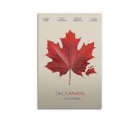JASURYWO I R I Oh, Canada Poster estetico da parete decorazione artistica da parete vintage su tela decorativa poster per soggiorno camera da letto (40 x 60 cm) senza cornice