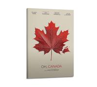 JASURYWO I R I Oh, Canada Poster estetico da parete decorazione artistica da parete vintage su tela decorativa poster per soggiorno e camera da letto (30 x 45 cm) con cornice