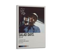 JASURYWO I R I Salad Days - Poster estetico da parete vintage su tela decorativa poster per soggiorno e camera da letto (60 x 90 cm) con cornice