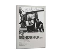 JASURYWO I R I The Neighbourhood 2018 Poster estetico da parete decorazione artistica da parete vintage su tela pittura decorativa poster per soggiorno camera da letto 50 x 75 cm, stile cornice