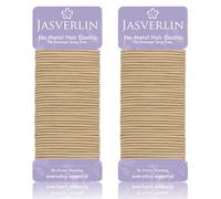 JASVERLIN 2mm Elastici biondi leggeri per capelli, sottili fermacoda per donne, ragazze, bambini, struttura da fine a media, non tirano e non danneggiano gli elastici, accessori 80 pezzi