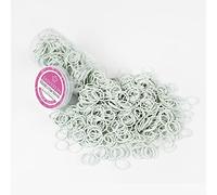 JASVERLIN Piccoli elastici bianchi, mini legami per capelli per bambini Elastici elastici per coda di cavallo Scrunchies per ragazze bambini donne 1/2 pollici 1000pcs