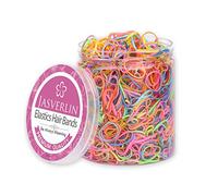 JASVERLIN Piccoli Elastici per Capelli, Mini Elastici Colorati, 1000 Pezzi | Elastici Piccolissimi per Donne e Ragazze, Arcobaleno per Coda di Cavallo, Antistrappo per Styling