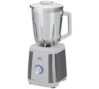 Jata BT797 Frullatore a tazza 1300 W, capacità 1,5 l, lama dentata in acciaio inox, corpo in acciaio inox, 2 velocità + pulse, becco ghiaccio