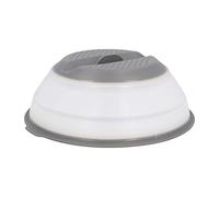 JATA Coperchio per forno a microonde, per verdure, diametro 26 cm, pieghevole, resistente al calore, colore trasparente Casa