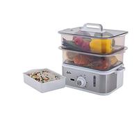 JATA STEAM COOKING 6.8L TWO TRANSPARENT STACKABLE BASKETS 800W CV623