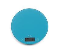 Jata HBA7230 Bilancia da Cucina Digitale, Alta Resistenza, Alta Precisione, Fino a 5 kg, Display LCD, Base Vetro, Funzione Tara, Include Batterie, Dimensioni: 19 x 19 x 2 cm