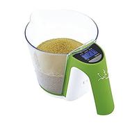 Jata Hogar 766 Bilancia elettronica con caraffa rimovibile, capacità 2 kg, acciaio inossidabile, verde e bianco