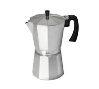 E_0002_S7600313 Jata Caffettiera Italiana JATA CCA9 Alluminio 9 Tazze Argentato