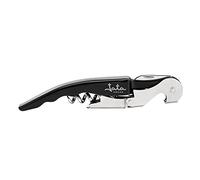 Jata HVIN2202 - Apribottiglie per vino, cavatappi a leva con doppio impulso snodato, include coltello tagliacapsule e apritappi in acciaio inox, ABS