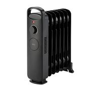 Jata JCRA1667 Radiatore Olio Basso Consumo 850W 7 Moduli Basso consumo energetico. Termostato regolabile. Maniglia Protezione da surriscaldamento. Compatto: 30 x 13 x 38,8 cm