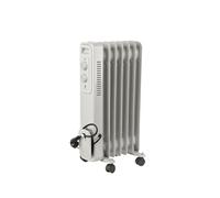 Jata JCRA2307 - Radiatore elettrico a basso consumo di olio a 7 moduli. 3 potenze di calore (600-900-1500 W) Massima sicurezza. Facile da trasportare