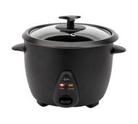 Jata Cuociriso JEAR2510 – 1 L 400 W, cottura e mantenimento, serbatoio antiaderente – Nero Alluminio