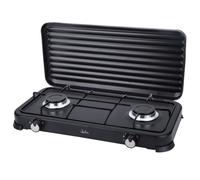 JATA TWO BURNER PORTABLE GAS COOKER BLACK JECG2702