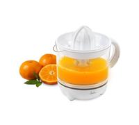 JATA JEEX1426 - Spremiagrumi elettrico 700 ml, 40 W, 2 coni per arance e limoni, rotazione bidirezionale, caraffa con manico, rimovibile, coperchio protettivo e base antiscivolo