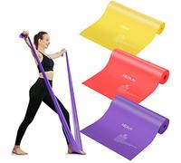 JATEKA Bande Elastiche Fitness, [3 Pezzi] Fasce Elastici con 3 Livelli di Resistenza, Lattice Naturale Bande Allenamentoper Yoga, Pilates, Sviluppo Muscolare, Fisioterapia, Casa, Palestra