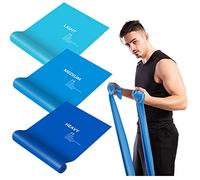 JATEKA Bande Elastiche Fitness, [3 Pezzi] Fasce Elastici con 3 Livelli di Resistenza, Lattice Naturale Bande Allenamentoper Yoga, Pilates, Sviluppo Muscolare, Fisioterapia, Casa, Palestra