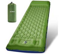 JATEKA Materassino Campeggio Singolo Gonfiabile Extra Largo 8 Verde-blu Bicolore