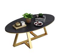 JATIBOSH Tavolino da caffè in lastre di roccia Tavolo da tè ovale in marmo Soggiorno Piccola Casa Creativo Piccolo Rotondo per Caffè Pranzo Cucina, Piccolo Stand Design Casa Arredamento