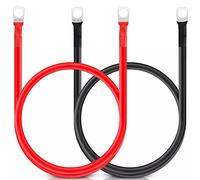 JatilEr 2 Cavi BateríA Da 12 V M8, Cavi Di BateríA Di 50 cm, Cavo Di BateríA Di Coche Da 16 mm, Cobre Puro, Cavi Di BateríA Da 12 V Resistenti, Para Motocicleta, BateríA Solar De Coche