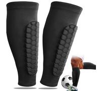 jatimdotin 1 Paio di Parastinchi da Calcio, Parastinchi da Sci, Protettore del Polpaccio, Confortevole Assorbimento degli Urti per Sci, Sport, Calcio (Taglia: XL)