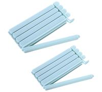 jatimdotin 10 Pezzi Chiudi Sacchetti, 15/12 cm Mollette Chiudi Sacchetti Clip, Chiudi Sacchetti Cucina Riutilizzabile, per Cucina Caramelle Snack Noci Patatine(Blu)