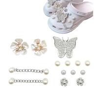 jatimdotin 20 Pezzi Shoe Charm, Accessori per Scarpe, Shoe Charms for Croc, Crystal Diamond Shoe Accessories, Bling Shoe Charms for Clog for Donne