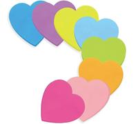 jatimdotin 240 Foglietti Adesivi, Cuore Blocchetti Memo Adesivi Colorati, 8 Colori Foglietti Adesivi per Contrassegnare ed Evidenziare Pagine, 70 x 70 mm